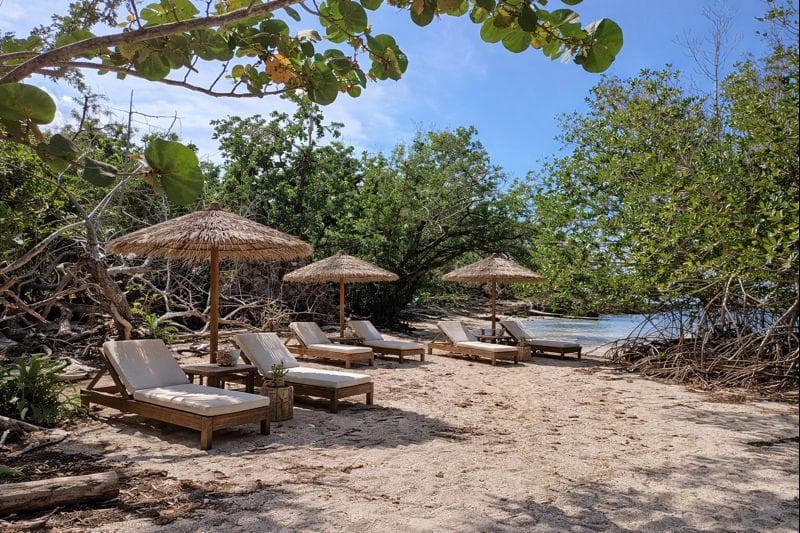 Outdoor relaxation setting at CHUKKA Ocean Outpost